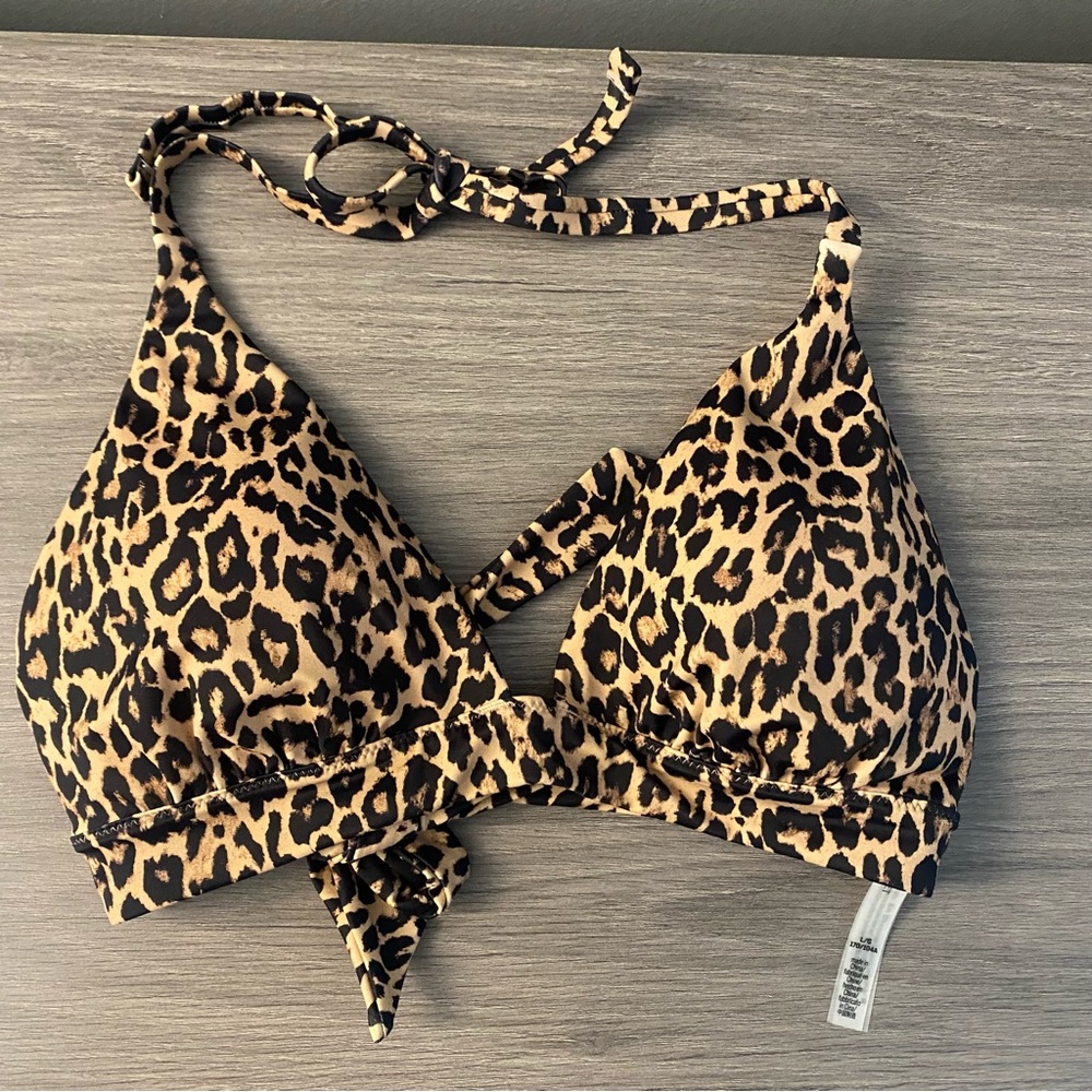 Victoria's Secret Leopard Print Bikini Top
